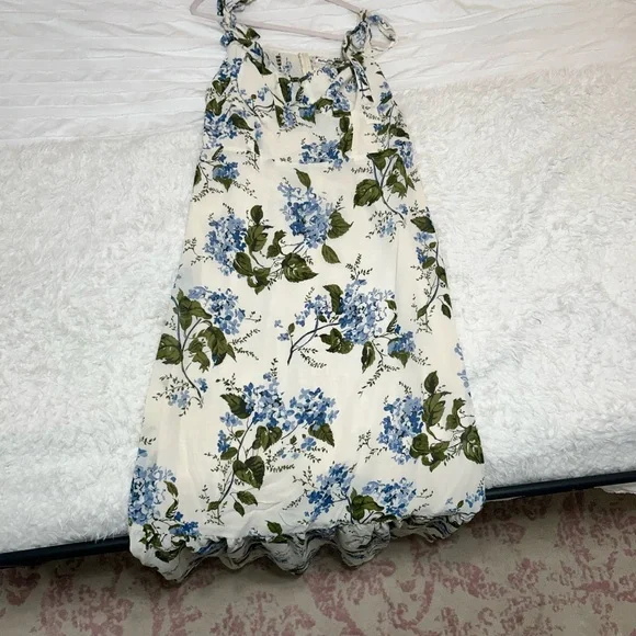 Reformation Dress in Blue and Green Floral - Picture 1 of 4